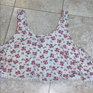 FOREVER TWENTY ONE FLORAL CROP TOP